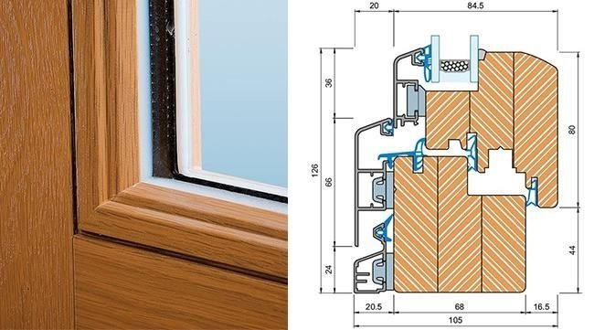Водоотливной профиль для деревянного окна