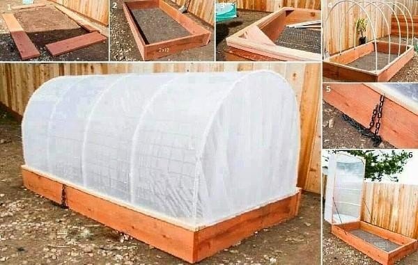 Diy covered greenhouse garden