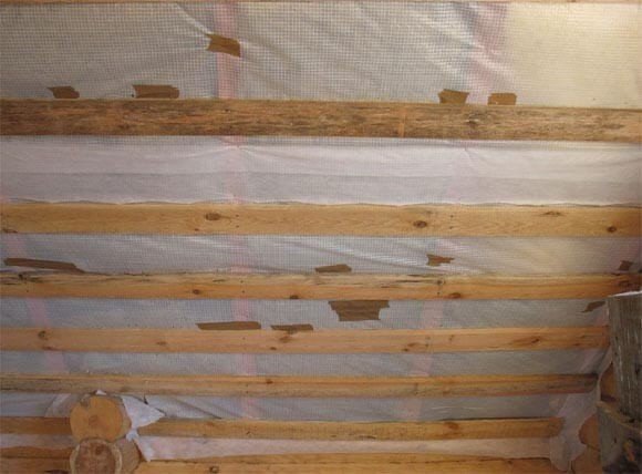 Пароизоляция потолка в частном доме с деревянными перекрытиями