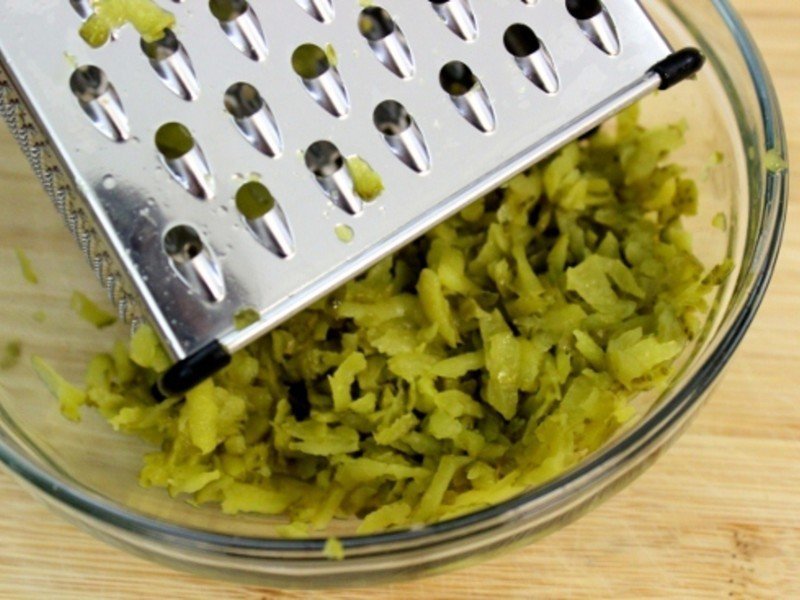 Салат из твердых овощей на терке