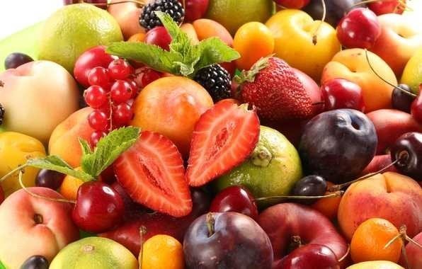 Фрукты овощи и ягоды